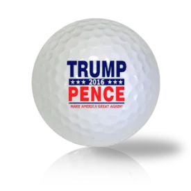 Donald Trump and Mike Pence Campaign Golf Balls