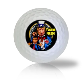 Donald Trump Fires Barack Obama Logo Golf Balls