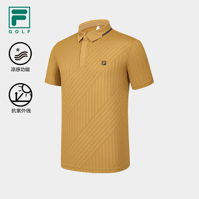 FILA CORE ATHLETICS GOLF Men Short Sleeve Polo (Brown / Navy)