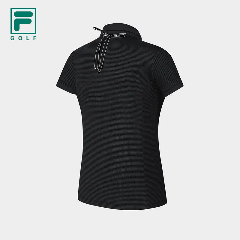 FILA CORE ATHLETICS GOLF Women Short Sleeve Polo in Black