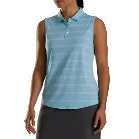 FootJoy Women's Sleeveless Spacedye Stripe Polo