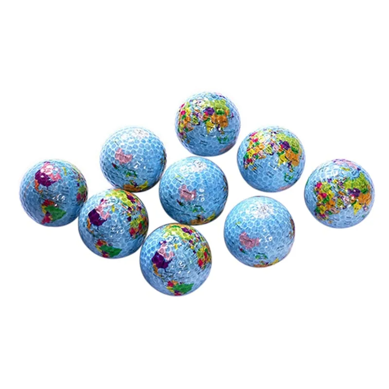 Globe Map Golf Balls