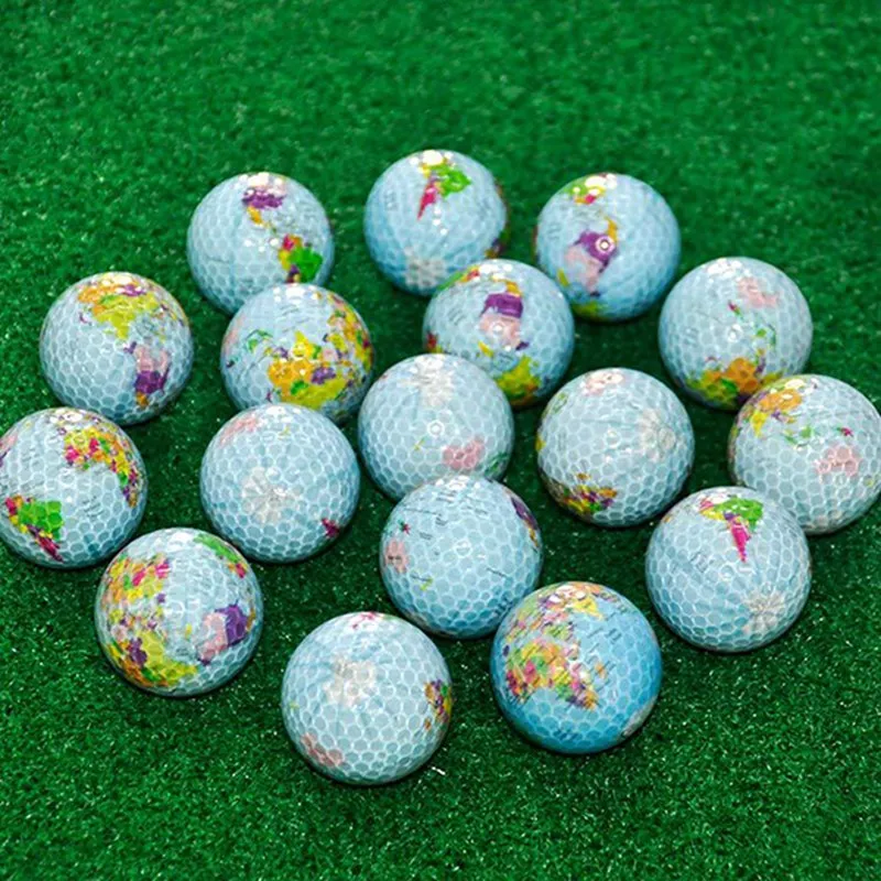 Globe Map Golf Balls