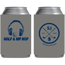 Golf & Hip Hop Koozie Grey O/S