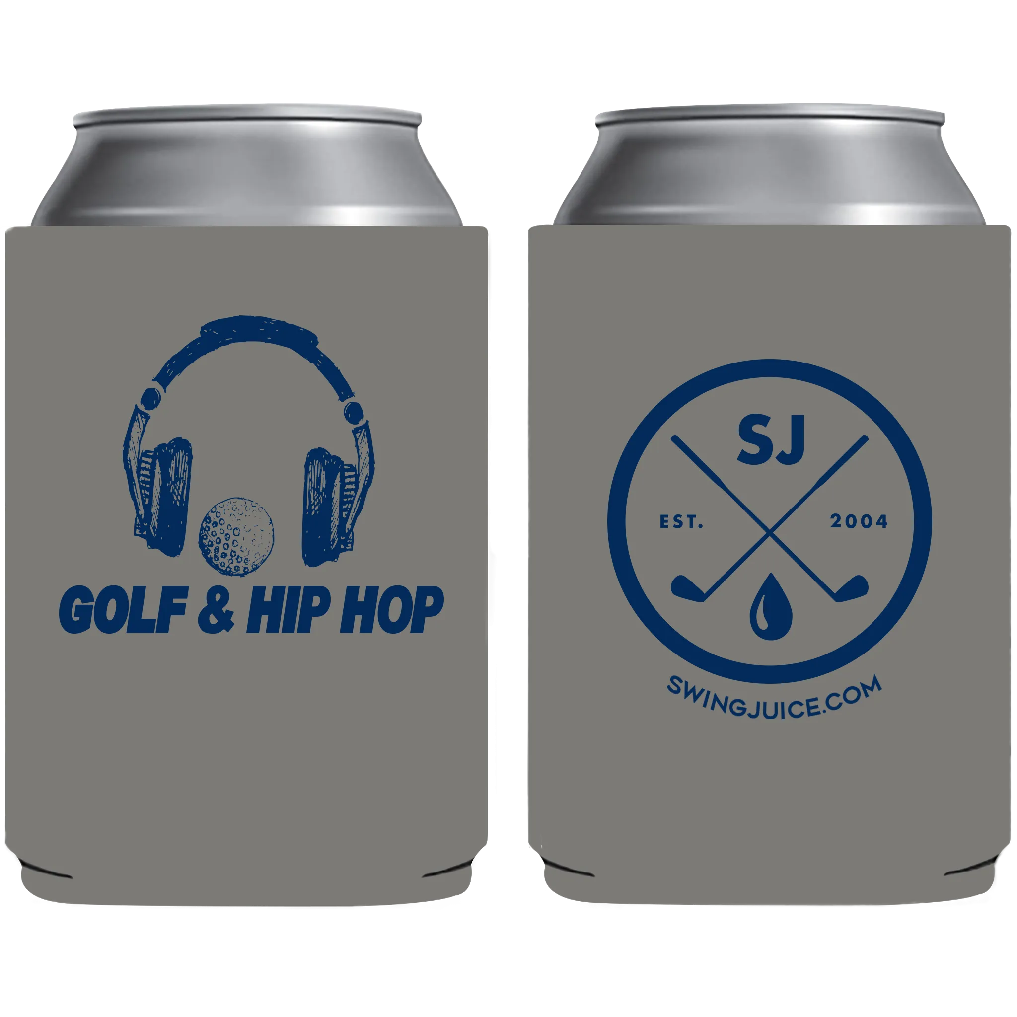 Golf & Hip Hop Koozie Grey O/S