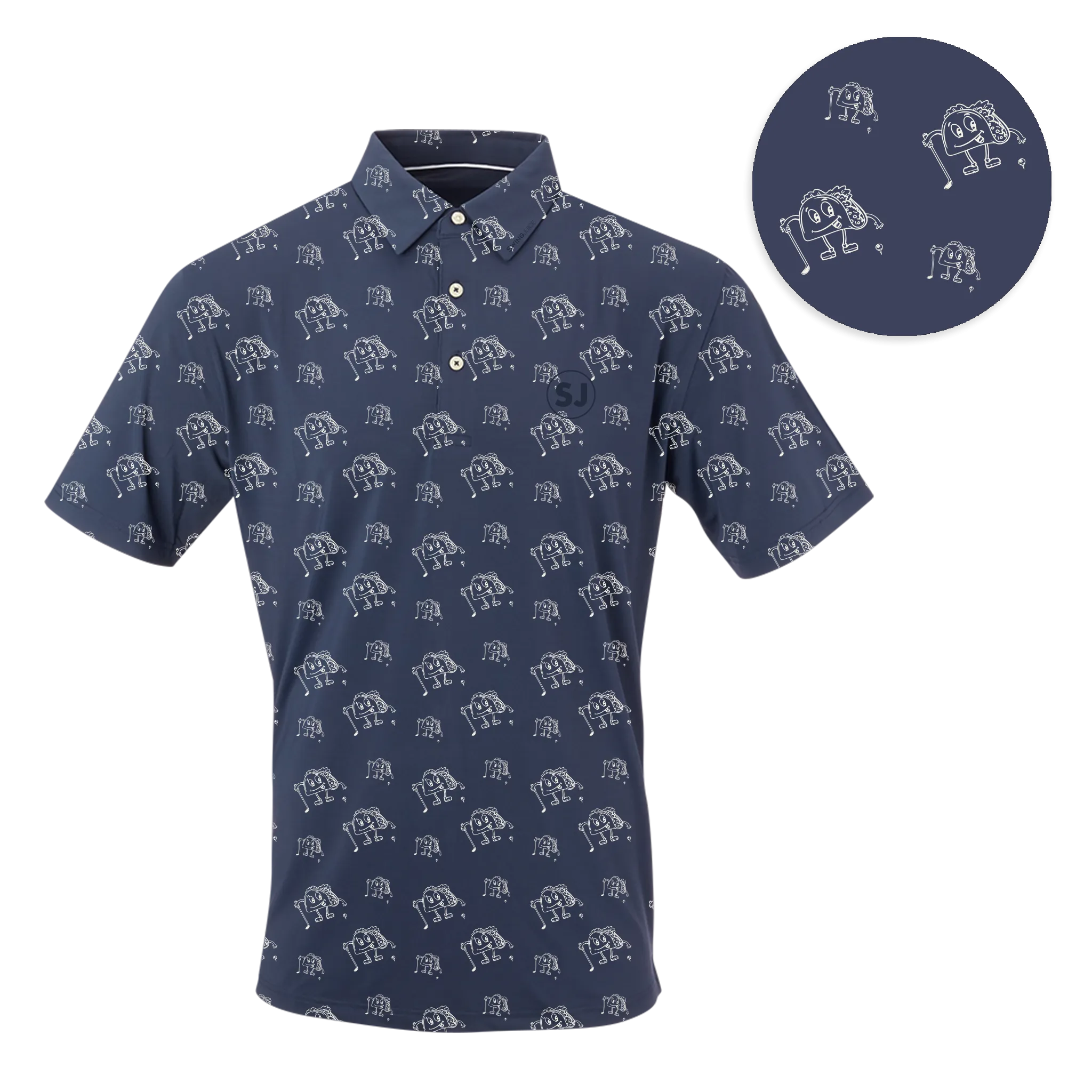 Golf & Tacos Men's Polo