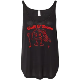 Golf & Tacos Women's Tank Top Black