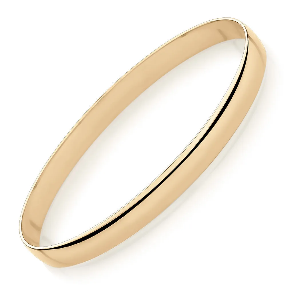 Golf bangle in 10 carat yellow gold