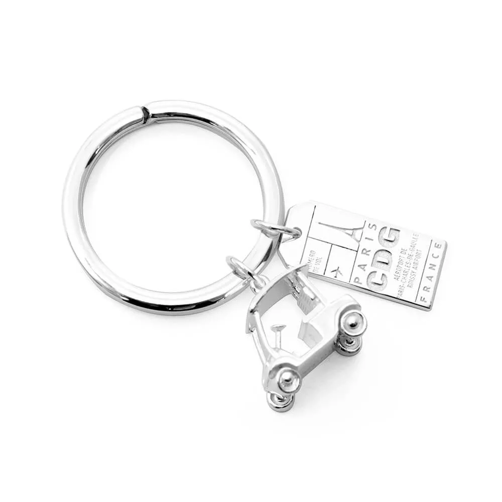 Golf Cart Charm, Silver