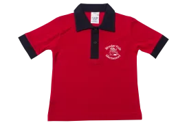 Golf Shirt Red EMB - Wonder Academy Montessori