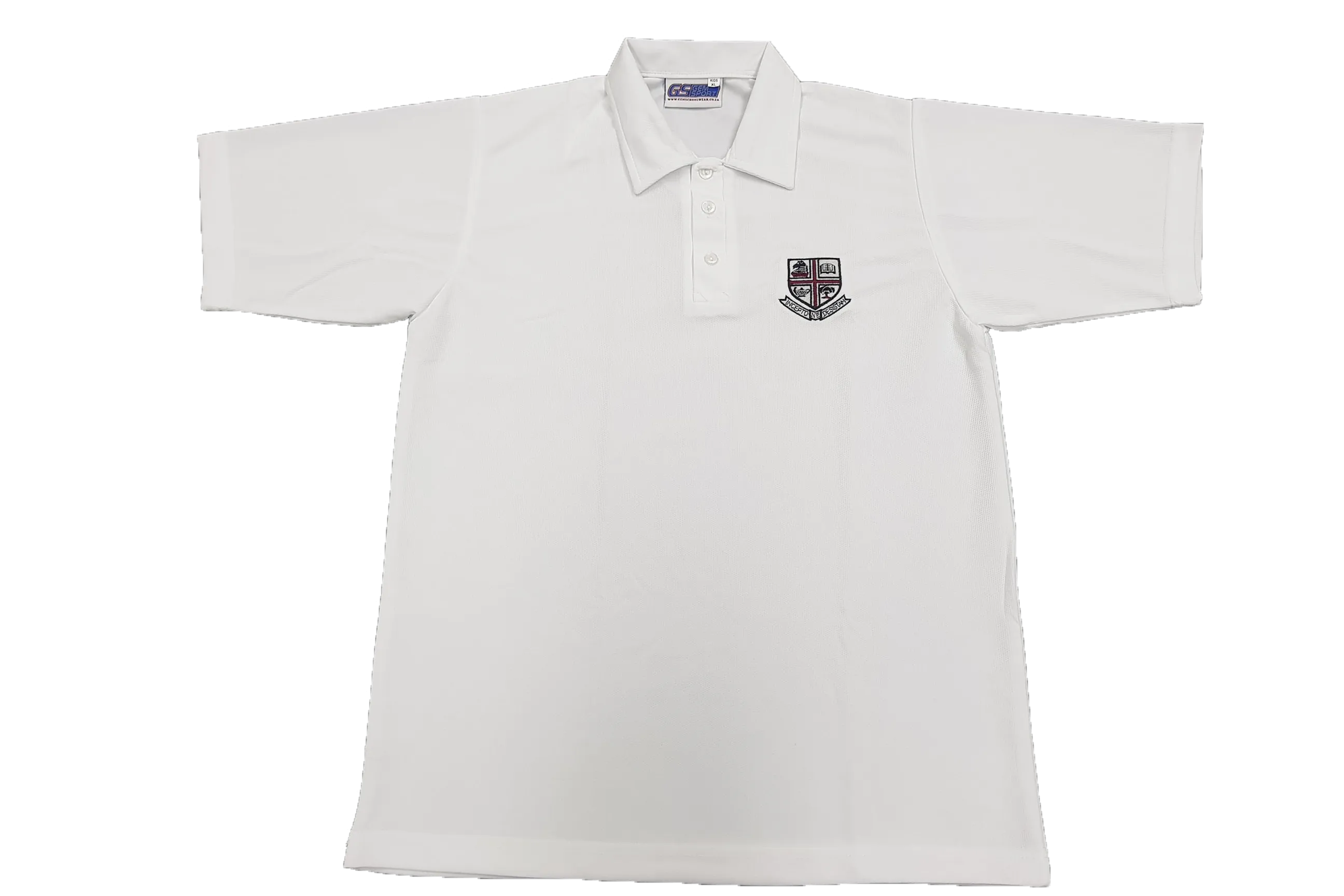 Golf Shirt White Emb - Westville Boys' High School