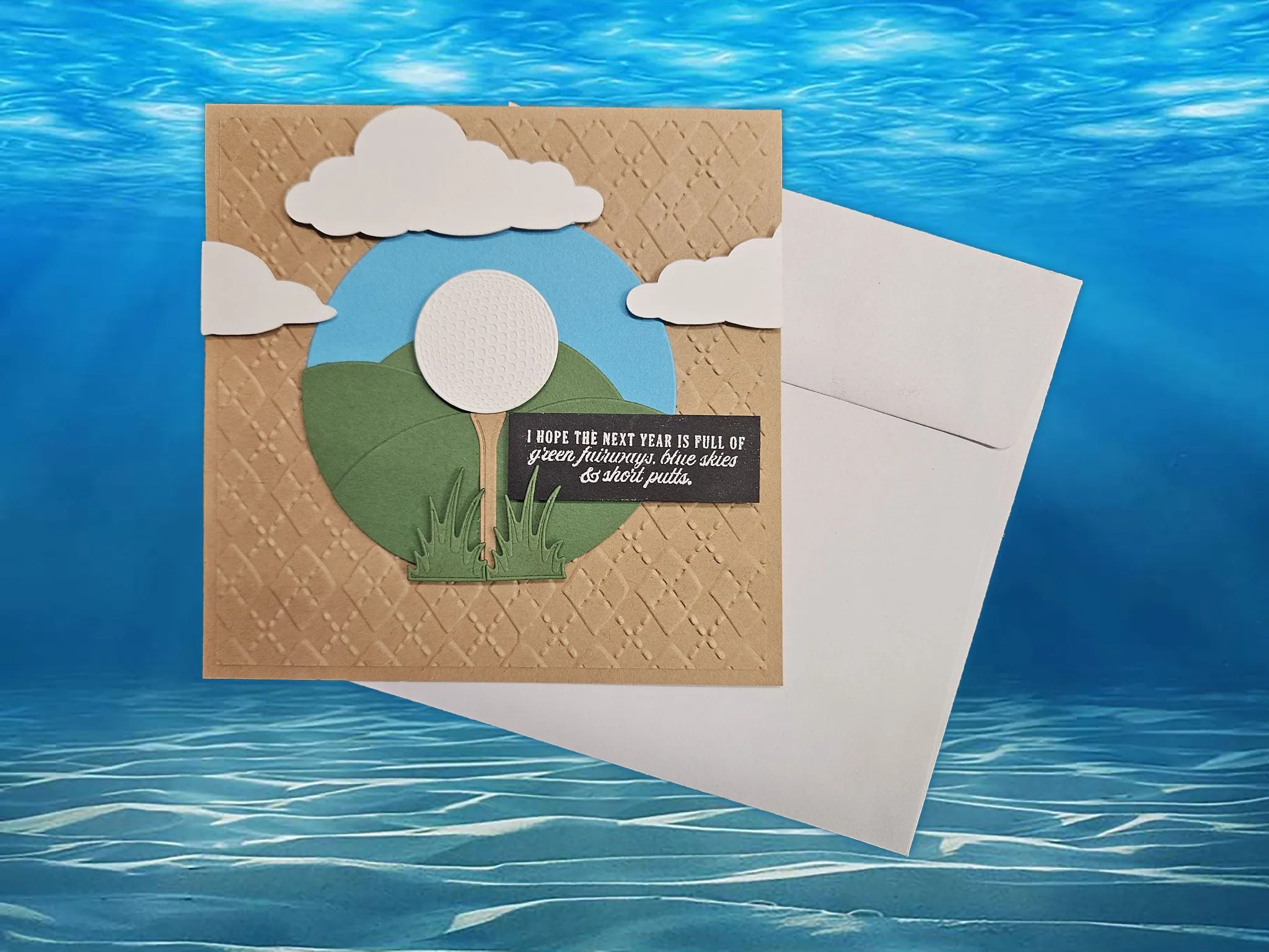 Golf Tee Birthday Card