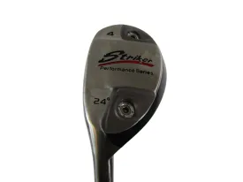 Optimized Title: Golf Trends Striker Perf Series 24° #4 Mens Left-Hand Hybrid, Graphite Shaft, Regular Flex