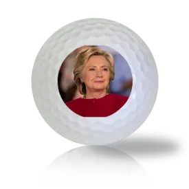 Hillary Clinton Surveying The Crowd Golf Balls