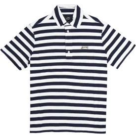 HUTTON STRIPE POLO - SEVE BLUE