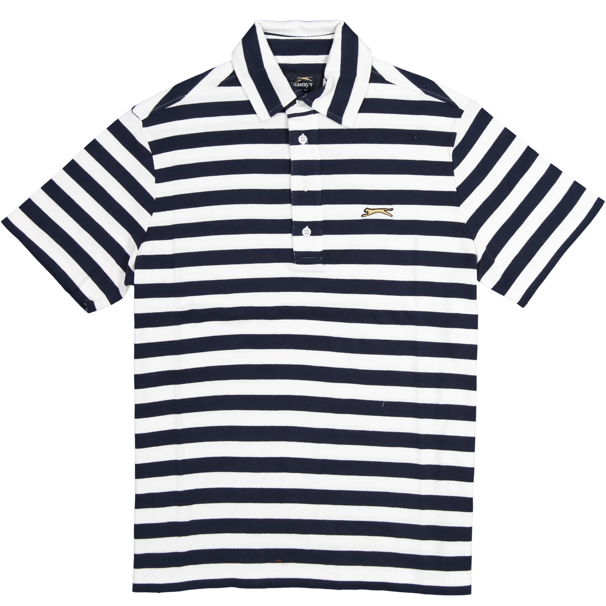 HUTTON STRIPE POLO - SEVE BLUE