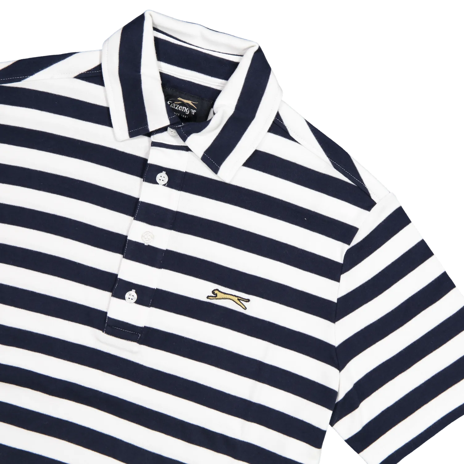 HUTTON STRIPE POLO - SEVE BLUE