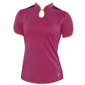 JoFit Womens Barbara Golf Top Polo- EECTRIC PLUM