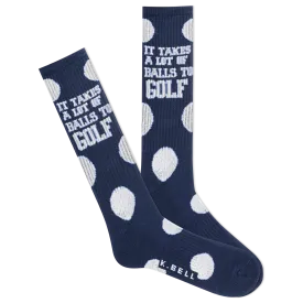 K.Bell Men's Takes Balls To Golf Active Sock