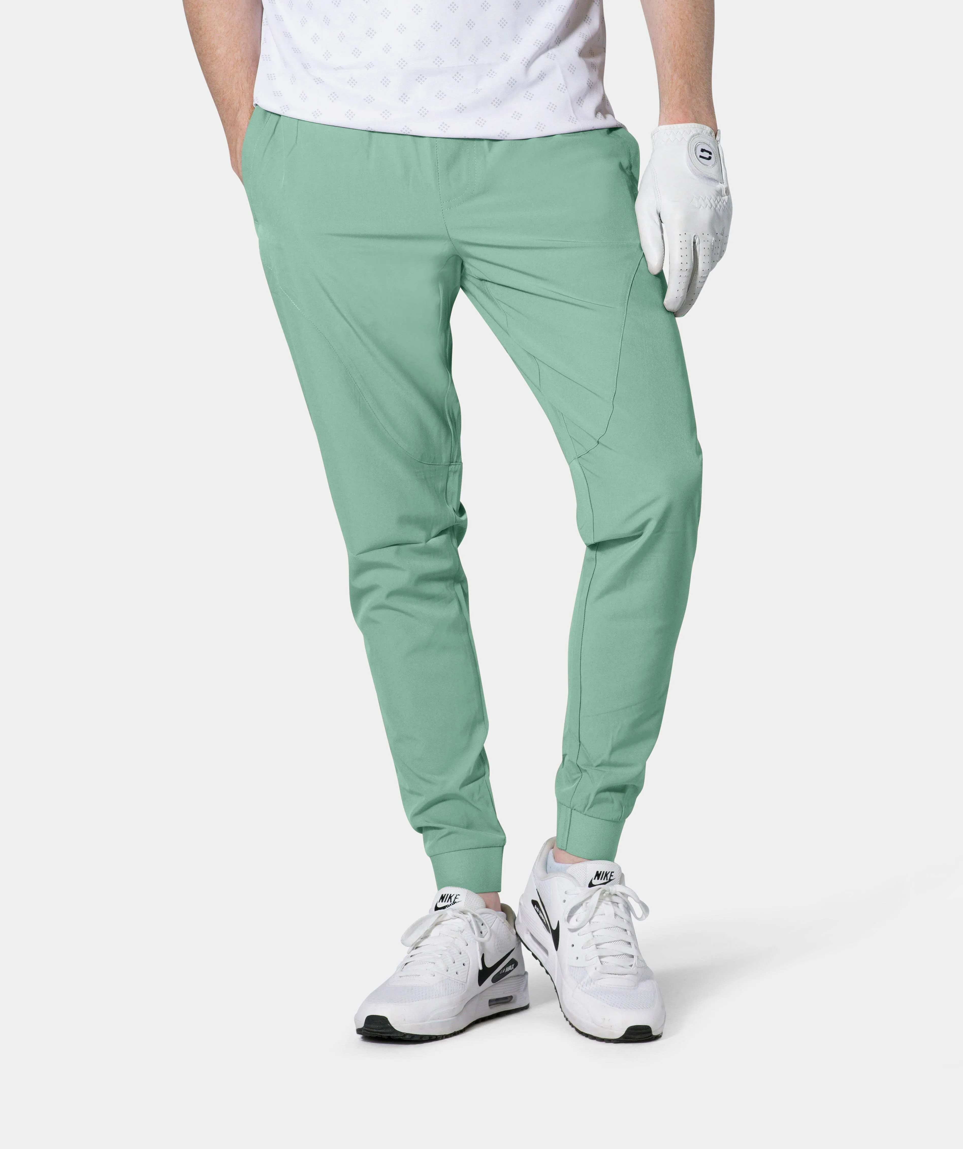 LUXE GOLF JOGGERS - SAGE