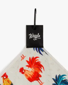 Magnetic Golf Towel - Cocky Rooster- Waggle Golf