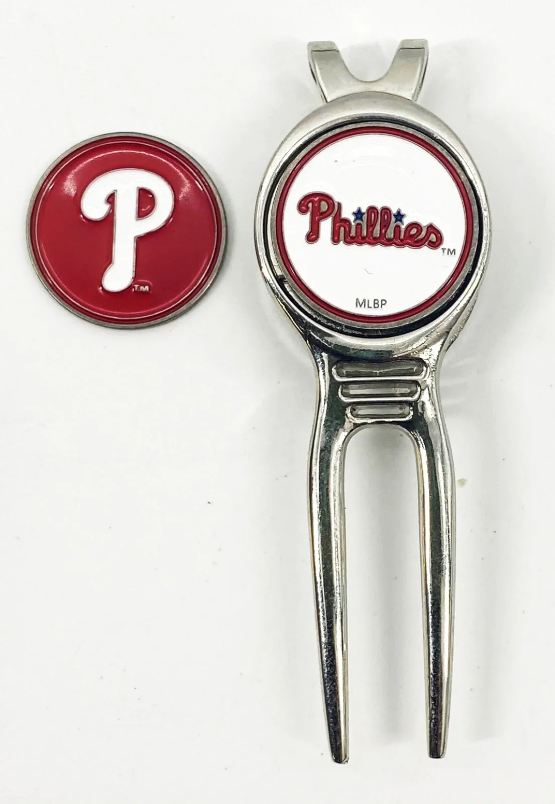 Major League Baseball MLB Golf Divot Repair Tool Ballmark Silver PICK