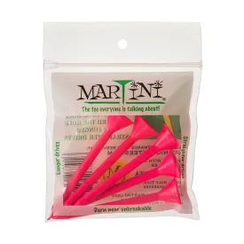 Martini Golf Tee- 3 1/4"- Pink- 1 Pack of 5 Tees