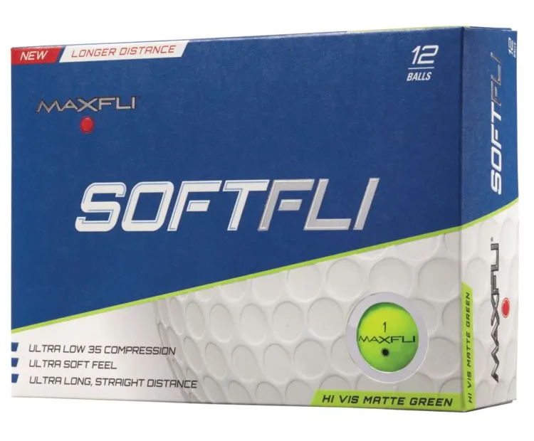 Maxfli SoftFli Matte Golf Balls - Custom Text Imprint