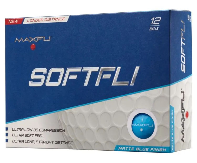 Maxfli SoftFli Matte Golf Balls - Custom Text Imprint