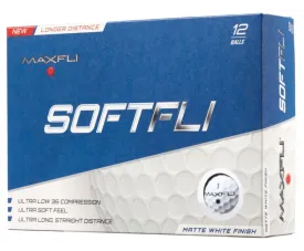 Maxfli SoftFli Matte Golf Balls - Custom Text Imprint