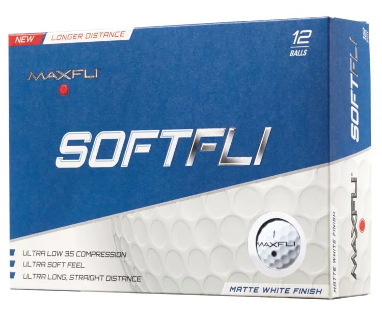 Maxfli SoftFli Matte Golf Balls - Custom Text Imprint