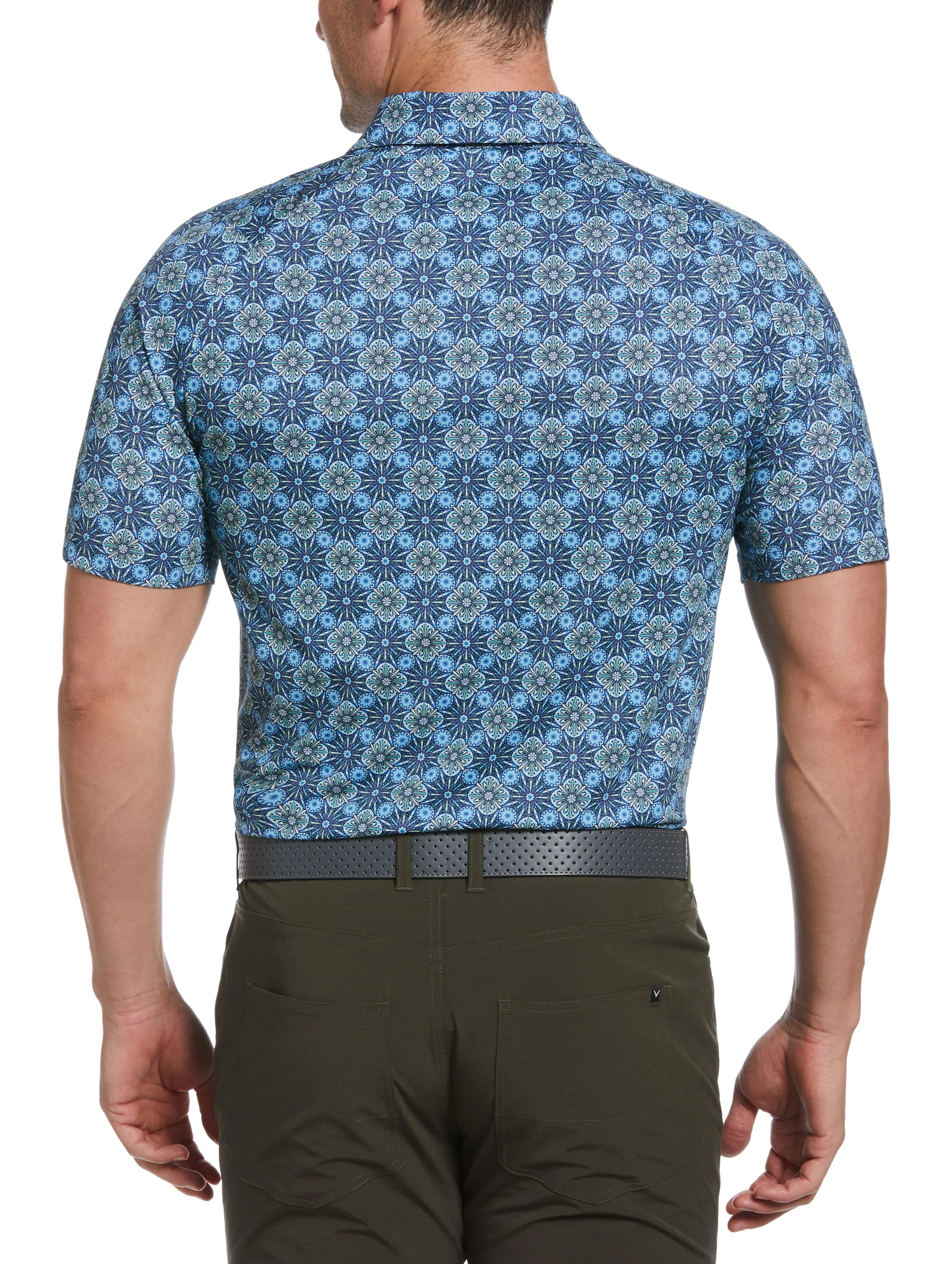 Mens Artisan Foulard Print Golf Polo