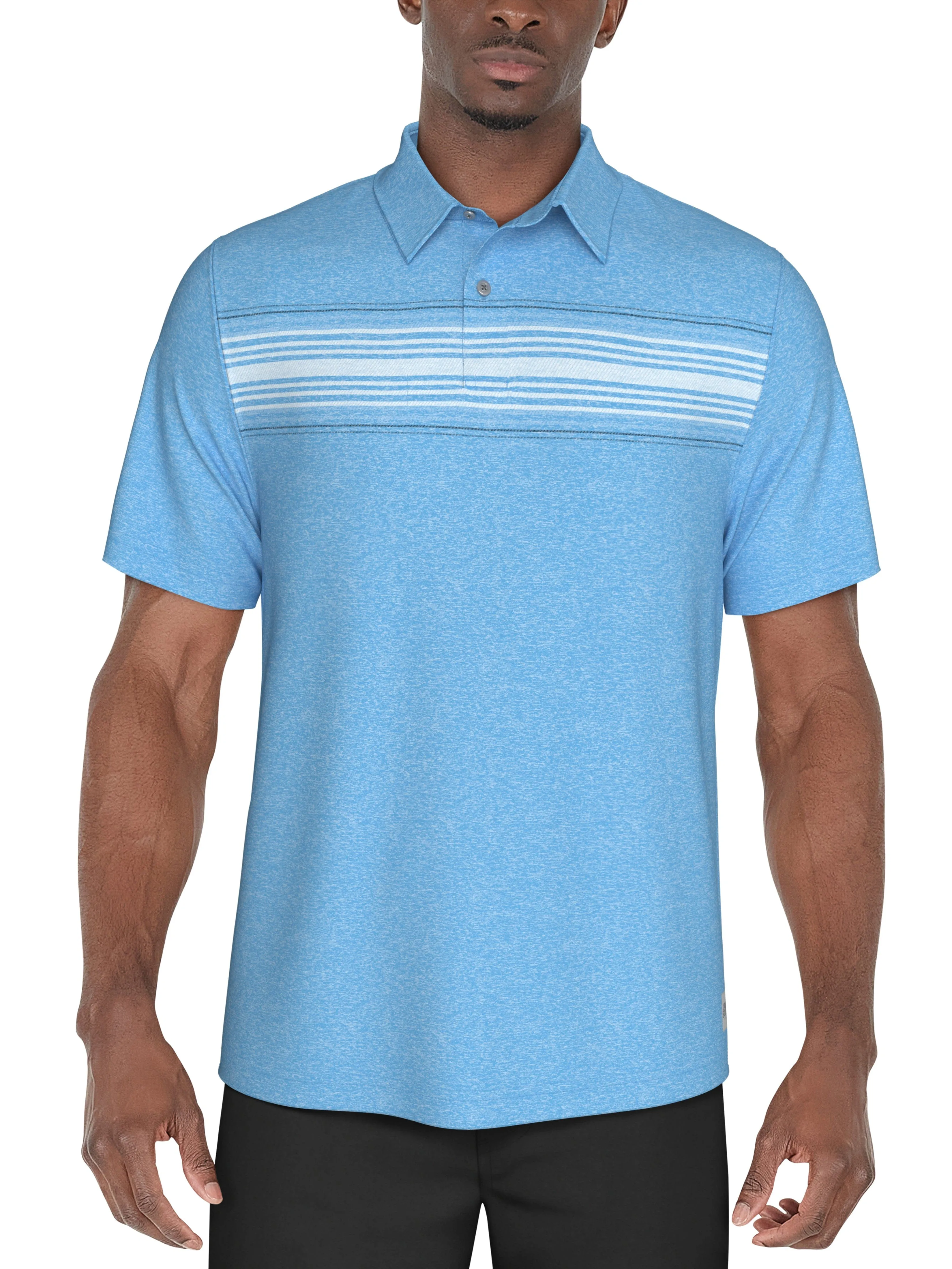 Men's Chest Stripe Golf Polo