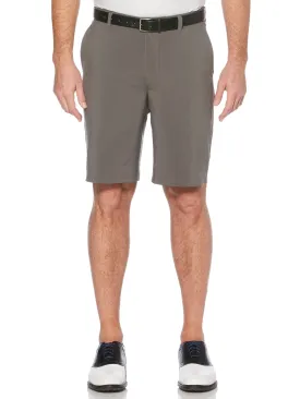 Men's Flat Front Solid Golf Short with Active Waistband and Media Pocket