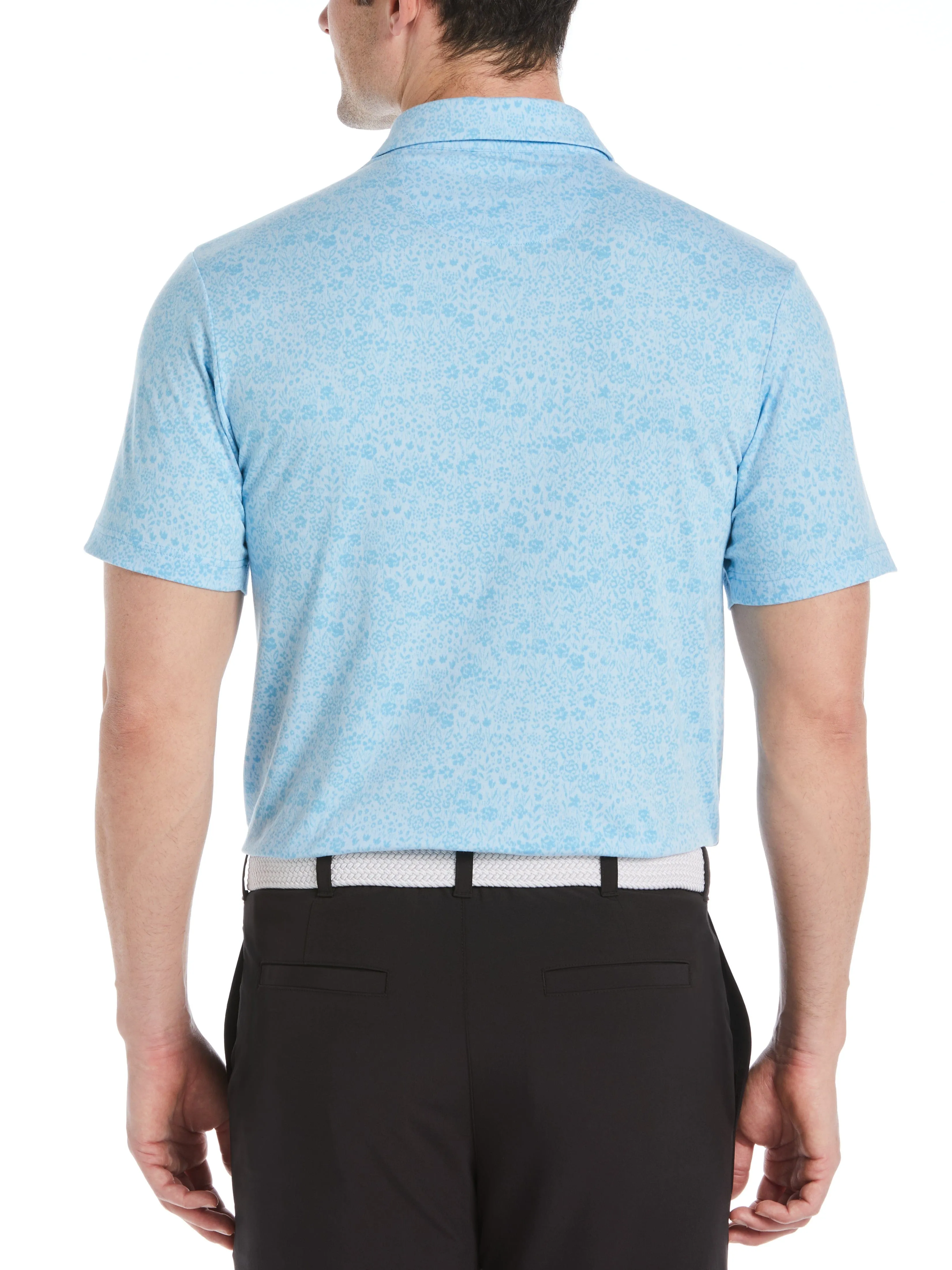 Men's Micro Floral Golf Polo