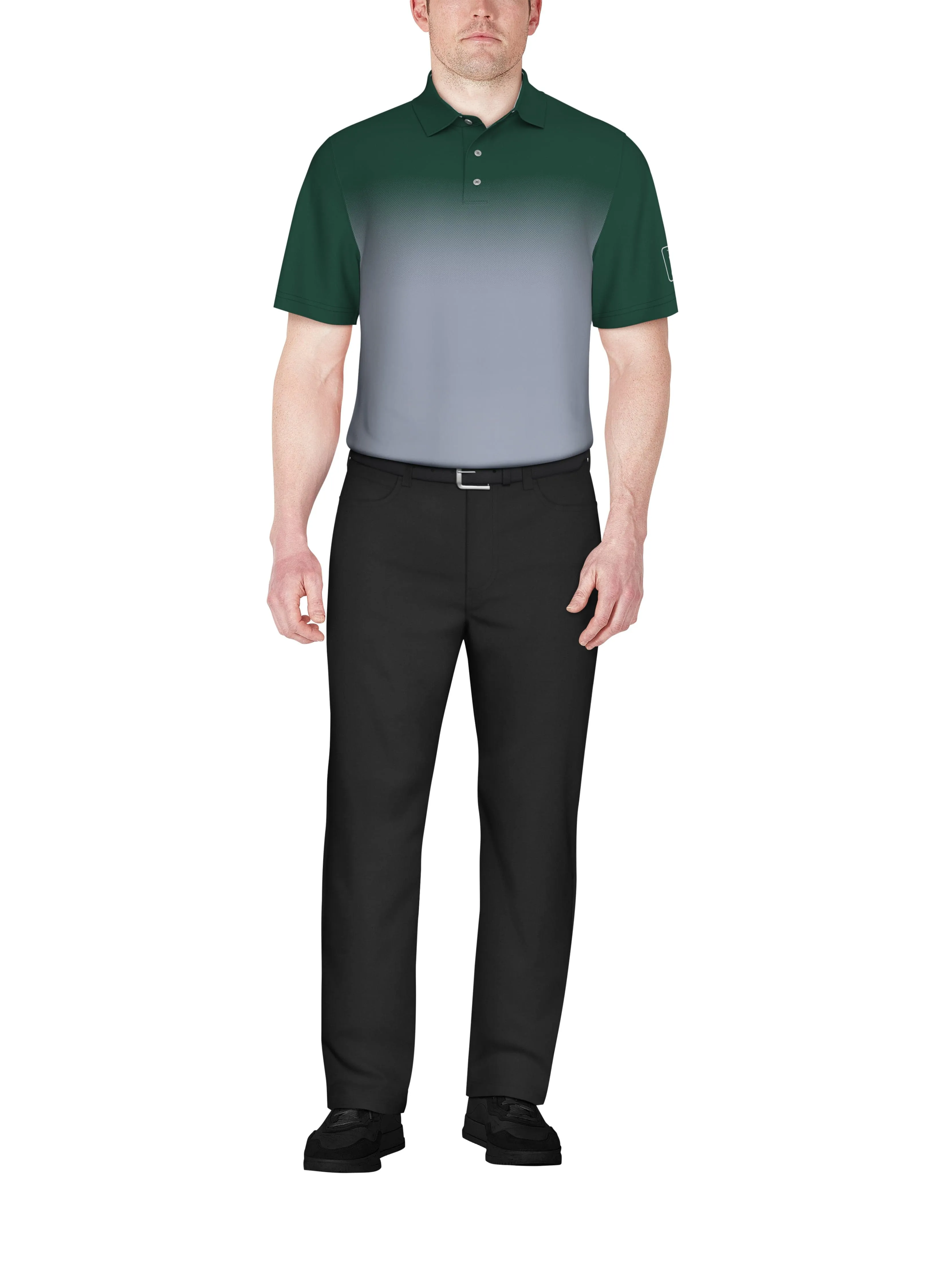 Men's Ombre Print Golf Polo