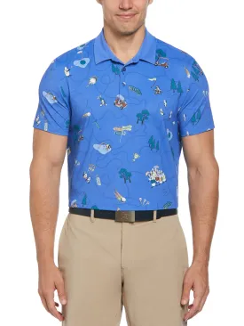 Men's Pete’s Game Print Polo