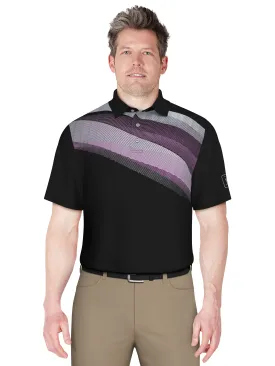 Men's Solarized Asymmetric Print Golf Polo