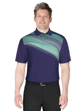 Men's Solarized Asymmetric Print Golf Polo