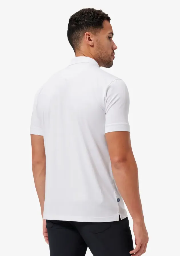 Mizzen & Main Men's Versa SS Polo - Classic Fit White