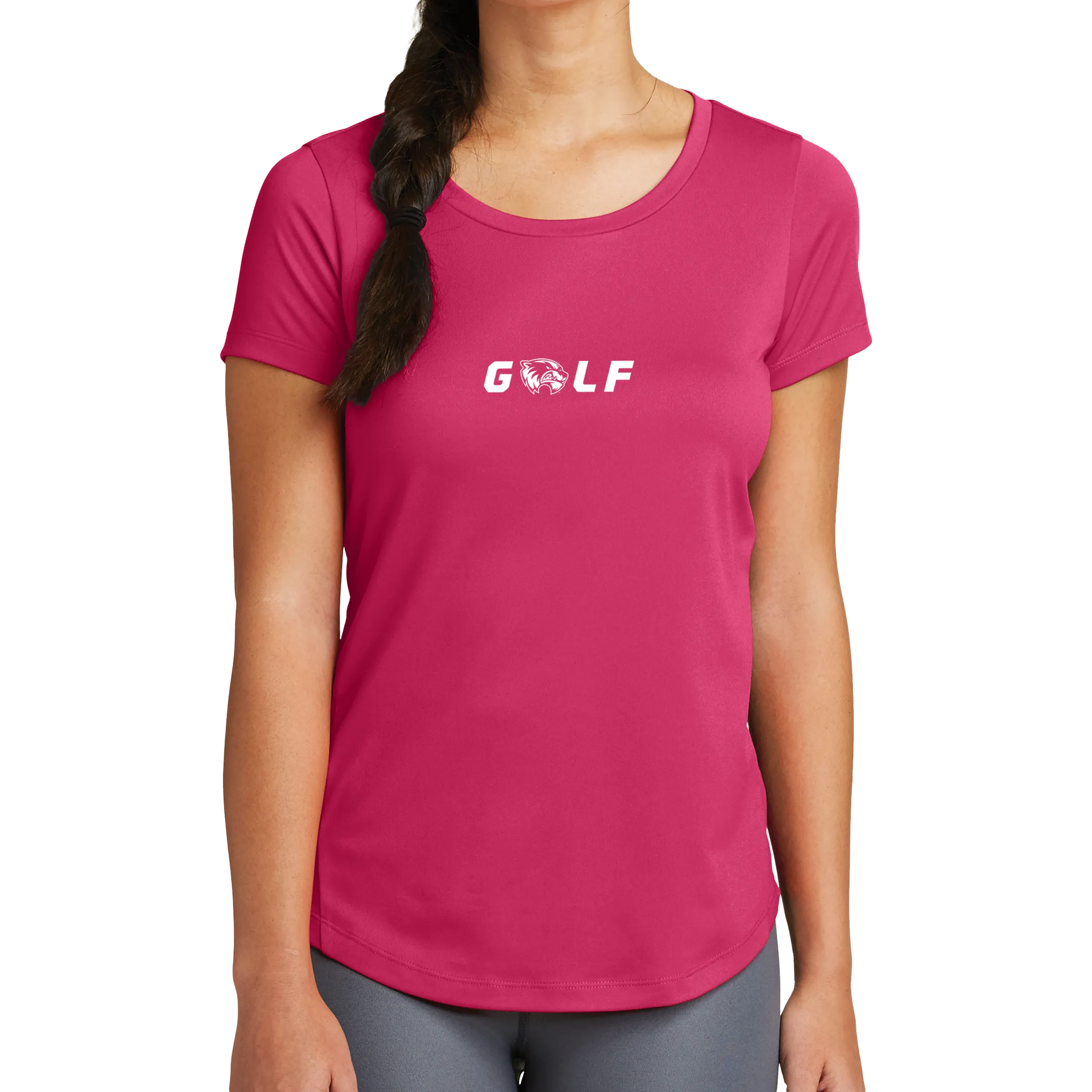 New Era Ladies Series Performance Scoop Tee- Golf Head