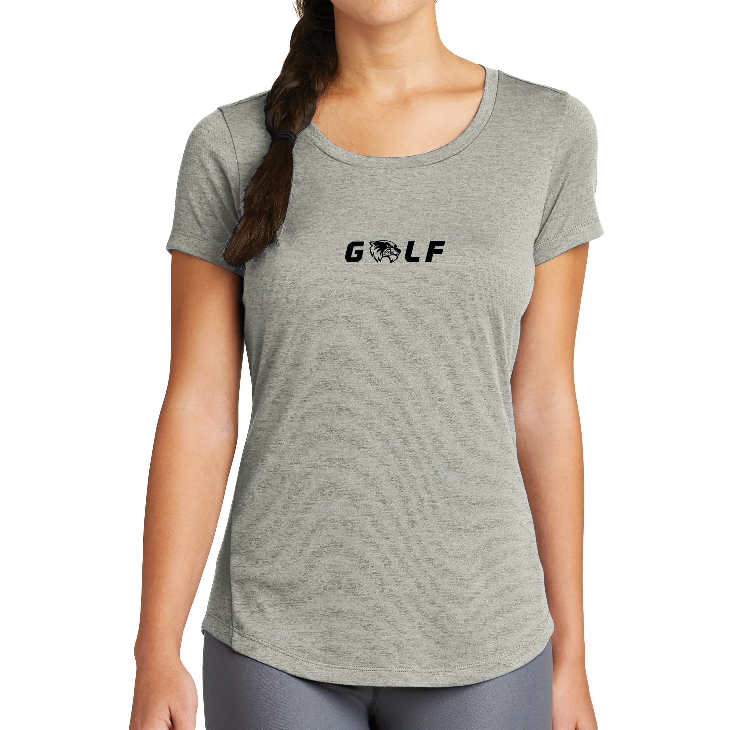 New Era Ladies Series Performance Scoop Tee- Golf Head