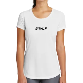 New Era Ladies Series Performance Scoop Tee- Golf Head