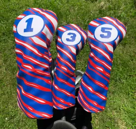 NEW - Mafia Stripes Golf Club Head Cover Set