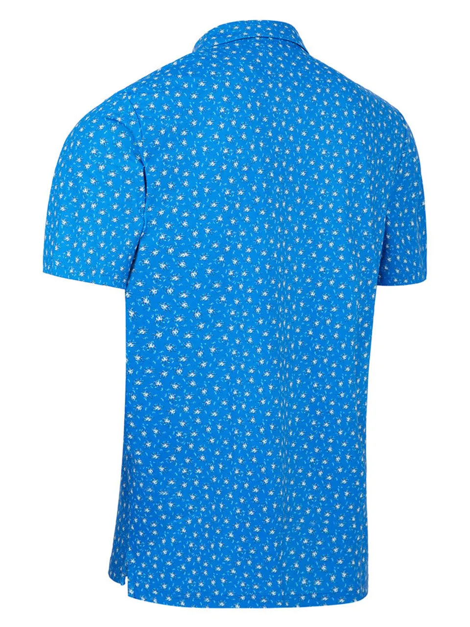 Original Penguin Mens Micro Octopus Print Golf Polo - BLUE TATTOO