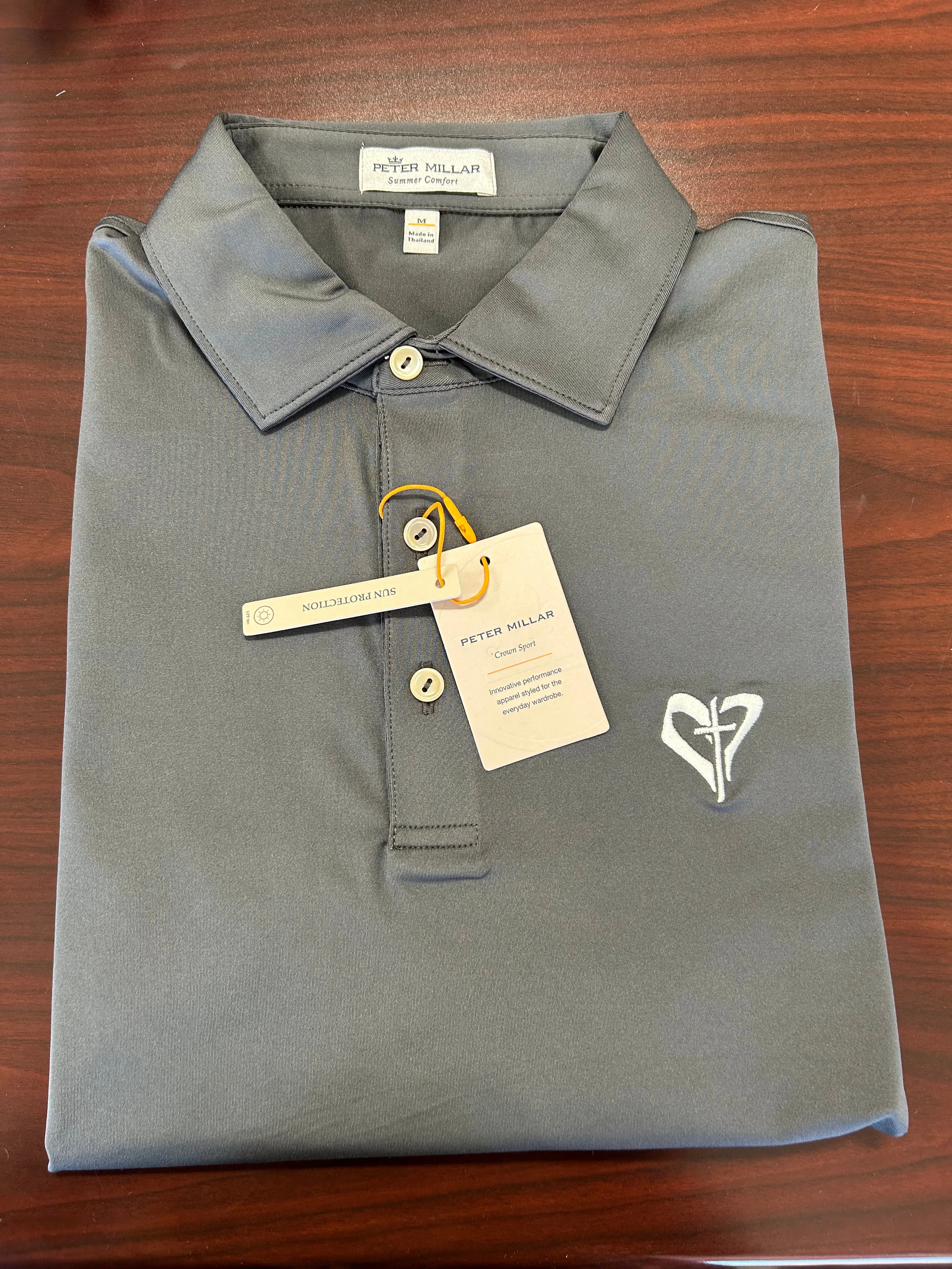 Peter Millar Summer Comfort Gray Men’s Polo