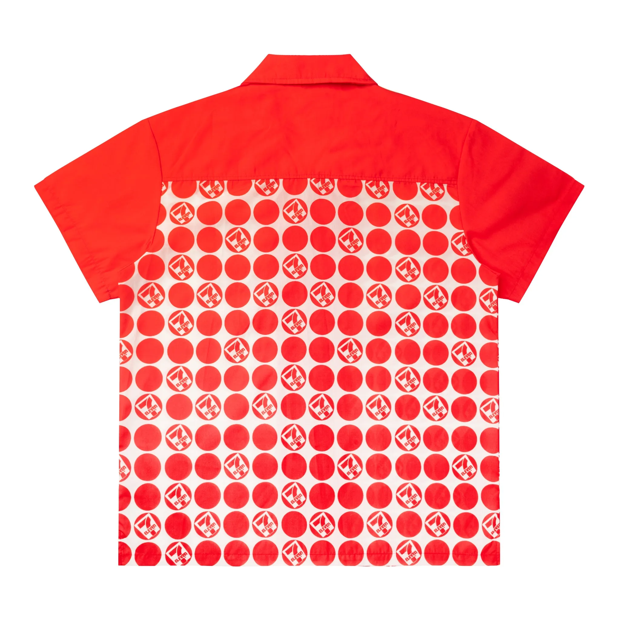 Retro 7-Eleven® Dot Button Up - Red