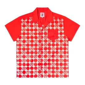 Retro 7-Eleven® Dot Button Up - Red