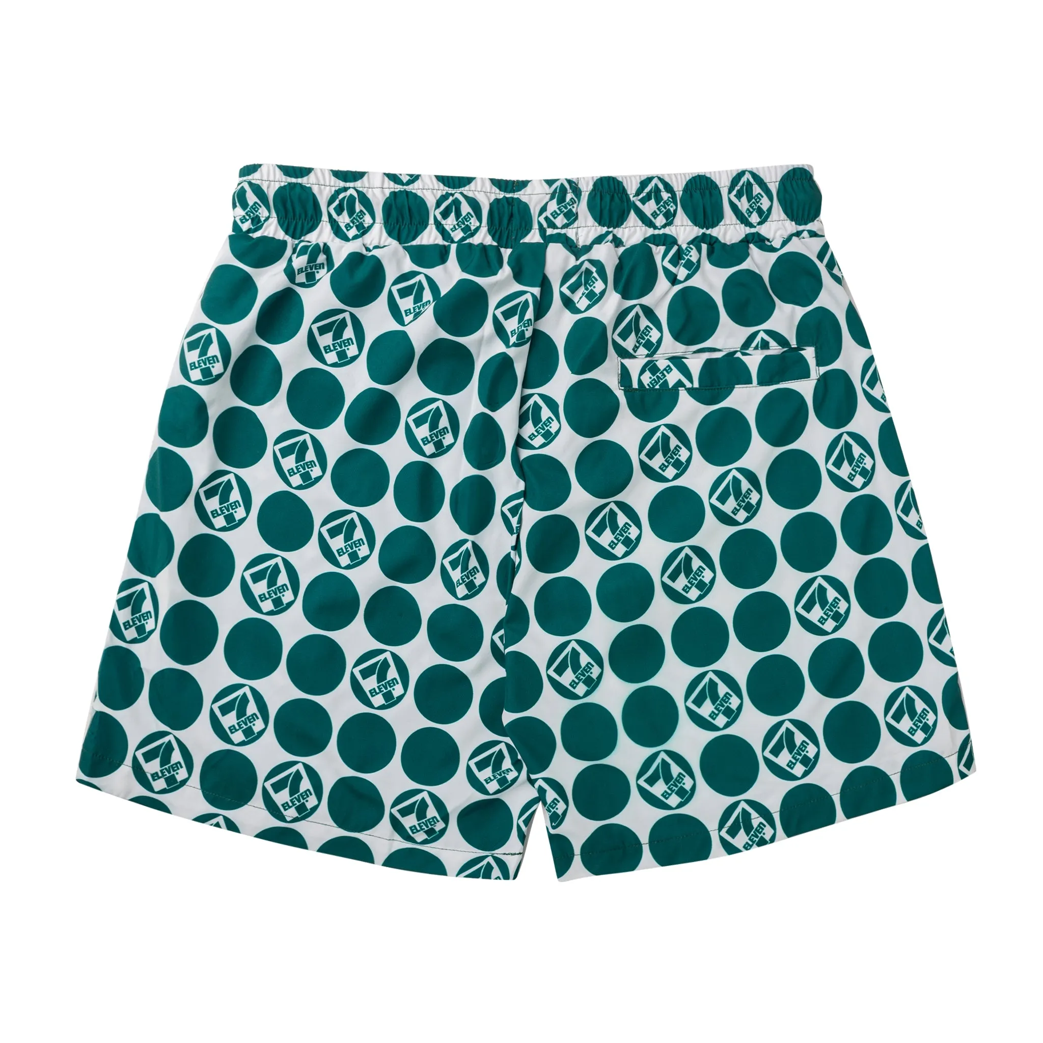 Retro 7-Eleven® Dot Walk Shorts - Green