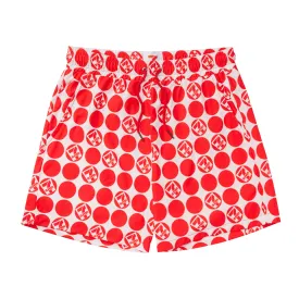 Retro 7-Eleven® Dot Walk Shorts - Red